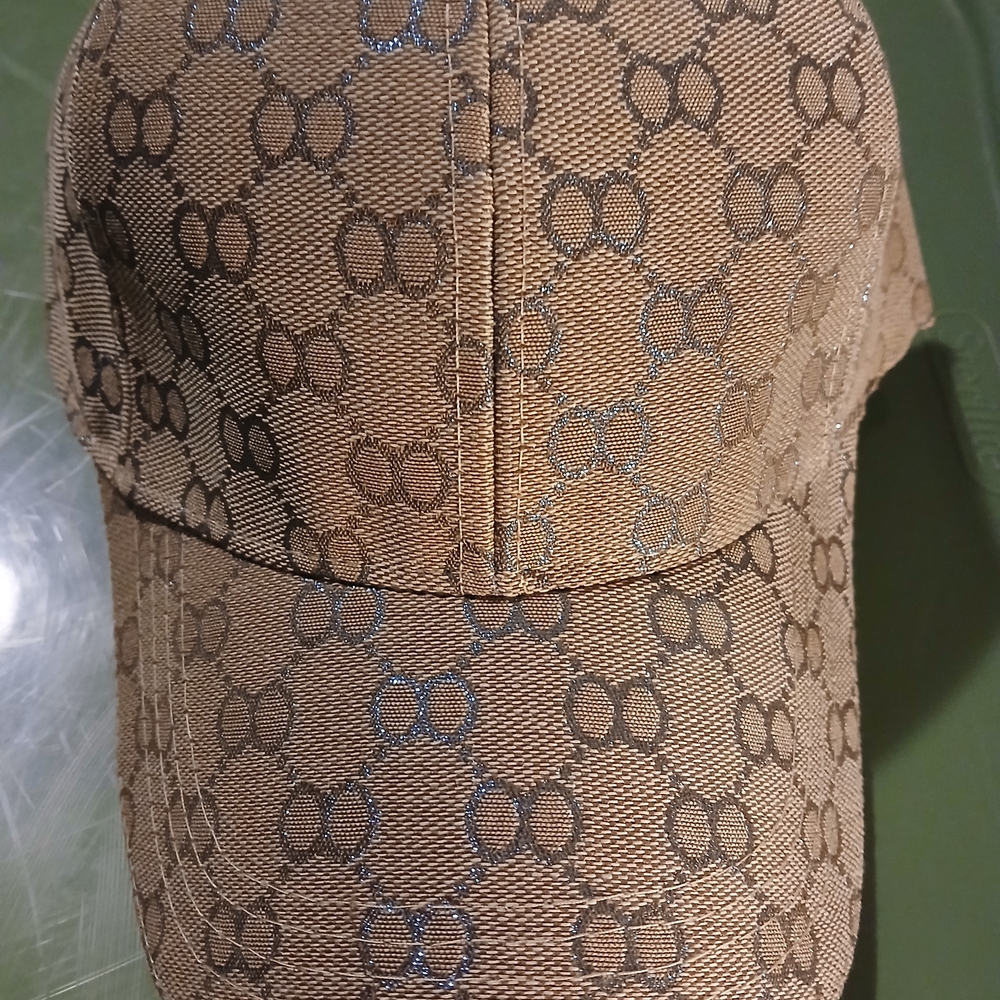 Designer Tan Patterned Men's Cap